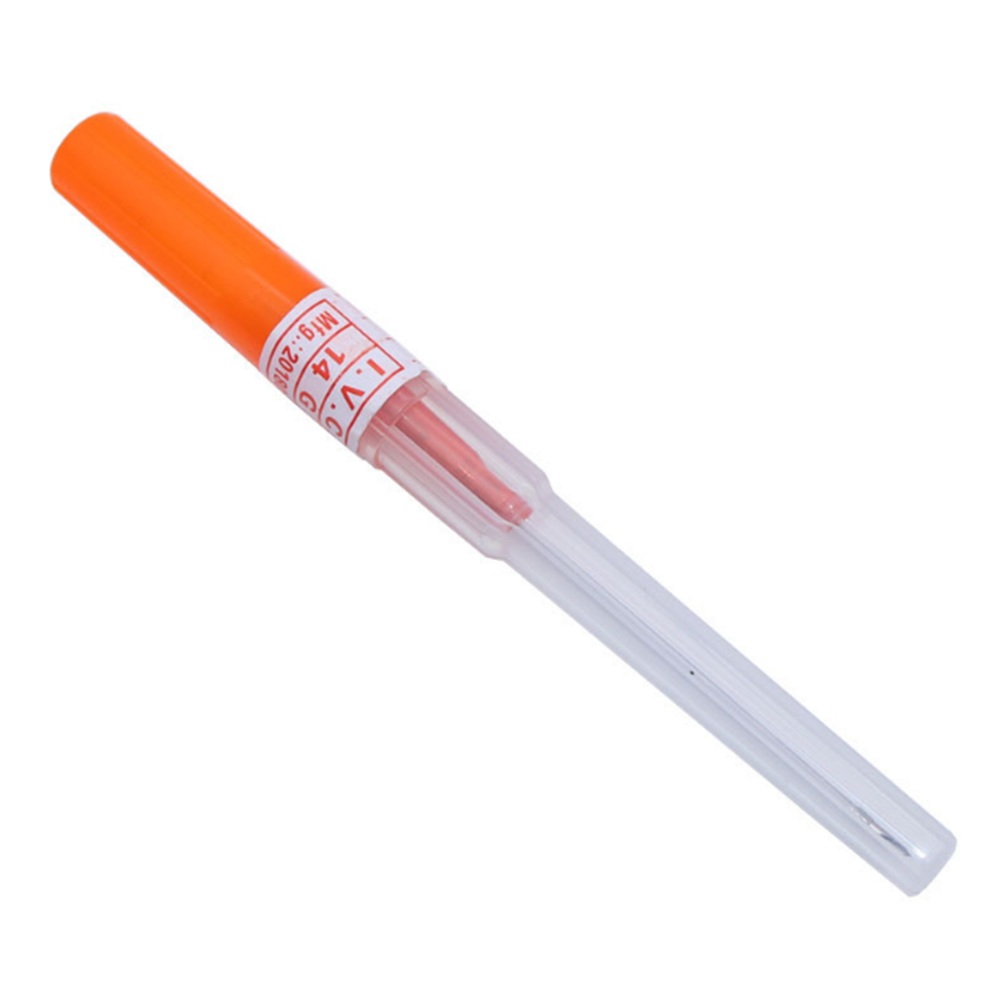 1 pieza Aguja de perforación desechable portátil de alta de acero inoxidable de seguridad para joyería corporal, catéter para perforación, accesorios para tatuajes